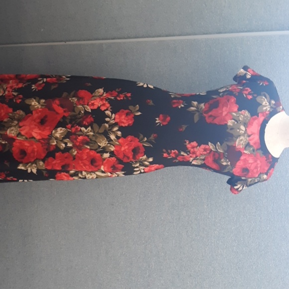 Black Floral Dress - Picture 1 of 1